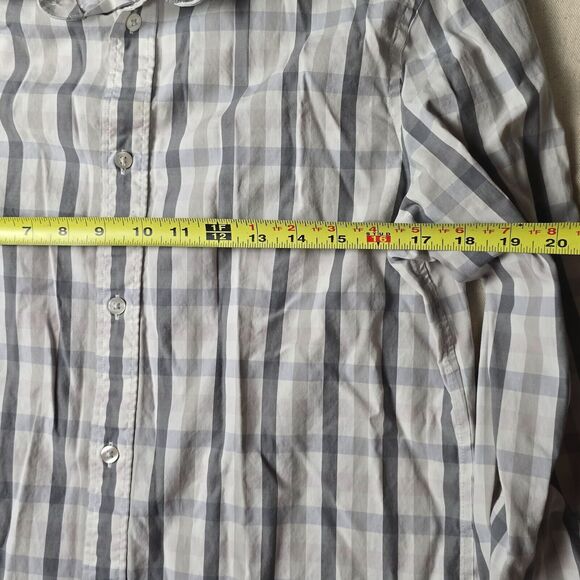 Gap Men’s Non-Iron Slim Fit Dress Shirt | Plaid Button-Up | Long Sleeve | Medium - Picture 8 of 16